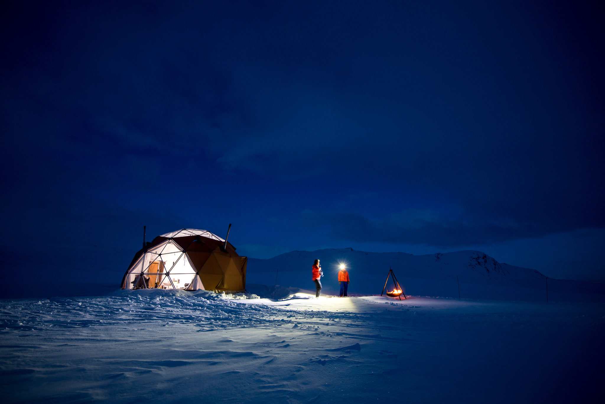 Arctic Dome sno kveld (foto)
